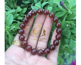 Vòng Tay Đá Garnet(Ngọc Hồng Lựu) 9ly