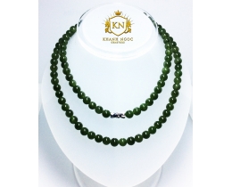 Chuỗi vòng cổ đá Ngọc Bích(Nephrite Jade) size 6ly 108 hạt