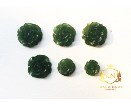 Hoa mẫu đơn Đá Ngọc Bích(Nephrite)