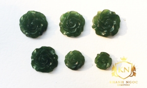 Hoa mẫu đơn Đá Ngọc Bích(Nephrite)