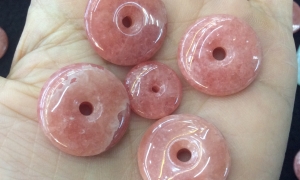 Đồng Điếu Đá Đào Hoa(Rhodochrosite)