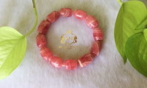 Vòng Đá Đào Hoa - Rhodochrosite Lu